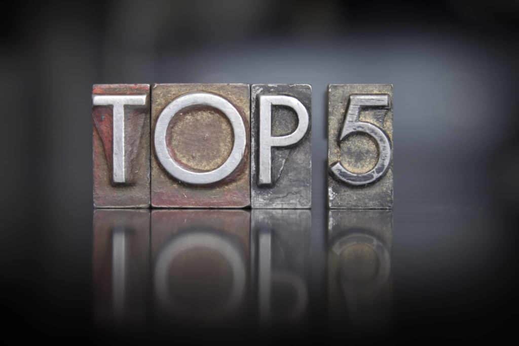 Top 5 Letterpress Top 5 Letterpress